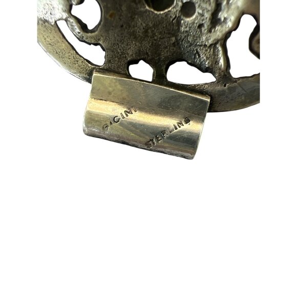 Vintage Cini Gueglielmo Bracelet Cherub & Lion Motif 7.5" long 72.7 grams of hef - Picture 7 of 10